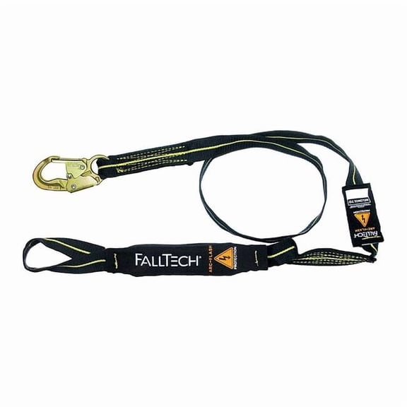 Falltech Shock-Absorbing Lanyard,Black 8242L