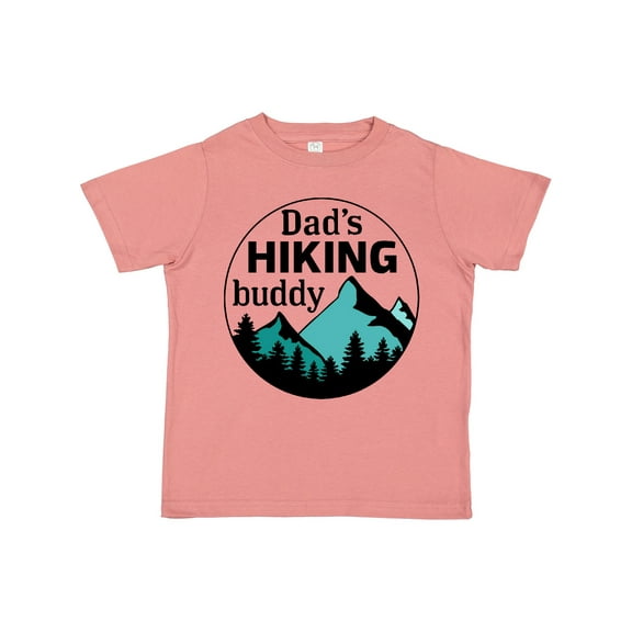 Inktastic Dad's Hiking Buddy with Mountains and Trees Boys or Girls Toddler T-Shirt