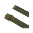 thumbnail image 2 of CTM Kids' Cotton Adjustable Belt with Brass Clamp Slide Buckle, 2 of 2