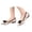 Pink, variant on Women's Polka Dots Bowknot Mules Wedding Pointed Toe Elegant Flat Sandals Casual Flat Shoes With French Polka And Bow – Elegant Round Toe Mary Jane Shoes Black 35