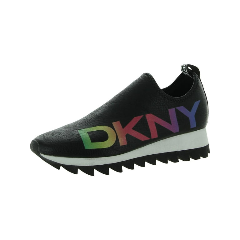DKNY Womens Azer Faux Crackle Casual and Fashion Sneakers - Walmart.com