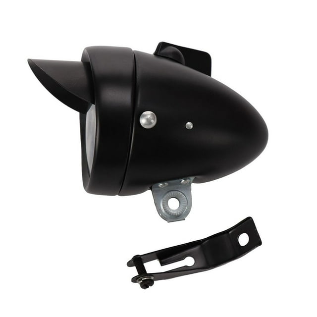 Lumière DEL Vintage Chromée Classique pour Bicyclette, Lampe Frontale Rétro pour Phare avant à DEL, DEL Blanche Haute Puissance avec Grand Angle à 160°