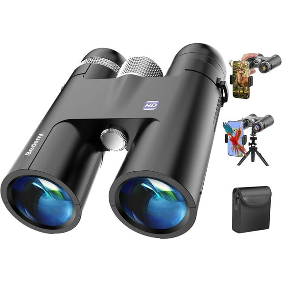 18x50 HD Binoculars for Adults with Upgraded Phone Adapter, Tripod and Tripod Adapter - High Powered with Super Bright and Large View for Bird Watching,Hunting,Sightseeing,Travel