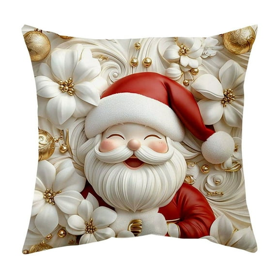 YIKA Christmas Tree Snowflake Reindeer Pillowcase Christmas Pillow Cover Holiday Decoration Sofa Decoration Linen Pillow Home Sofa Holiday Decoration Pillow Cover 45x45cm B