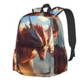 thumbnail image 1 of Kdxio Ferocious Dragon Fury Print Backpack for Students Travel Hiking with Large Capacity Lightweight Design Adjustable Straps and Multi-Pockets, 1 of 8