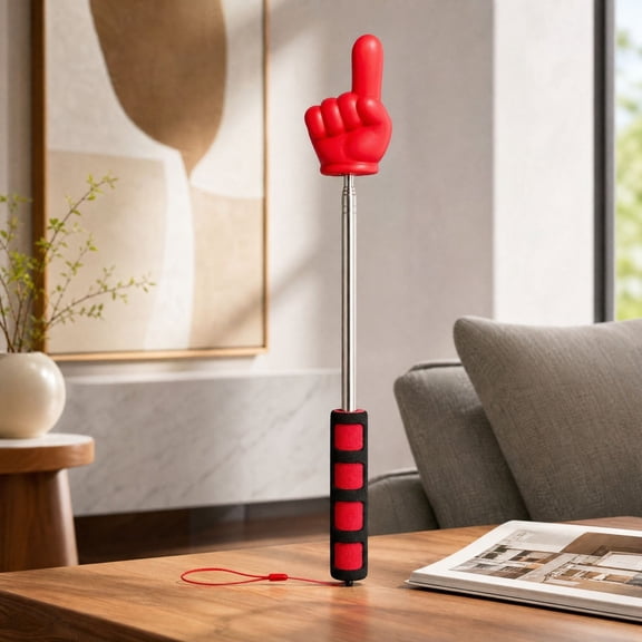 Big Extendable Pointer Finger Stick, Classroom Teaching Aid for Classroom with Soft Grip Handle, Teaching and Presentations, Teacher Supplies Interactive Learning, Retractable Pointer Extendable