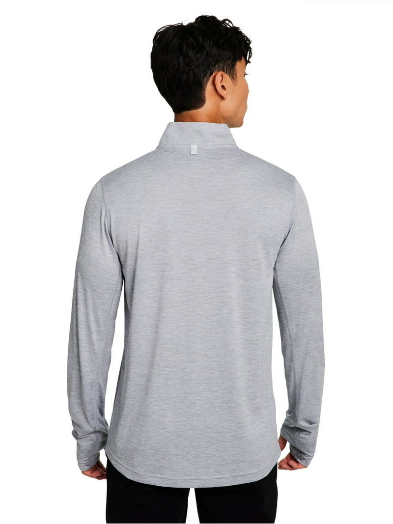 Reebok Boro Half Zip Sweat グレー Reebok Men's and Big Men's Trail Quarter-Zip Active Pullover Shirt