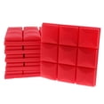thumbnail image 2 of Juego de 6 piezas de esponja de amortiguación de ruido de espuma de poliuretano ecológica rojo perfke Panel de espuma de absorción de sonido, 2 of 9