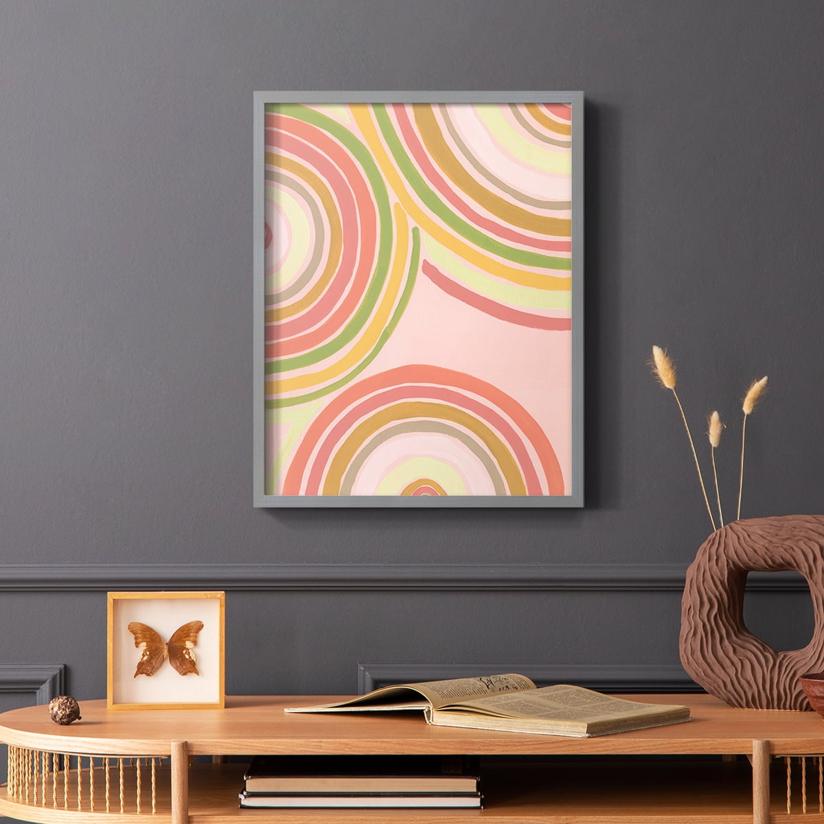 Abstract Rainbow I in Paper Solid Wood 8 x 10 Framed Print