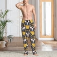 thumbnail image 2 of Logiee Mouse Cheese Print Pajama Pants for Men,Men’s Pajama Bottoms,Mens PJ Pants with Pockets & Button Fly-Small, 2 of 6