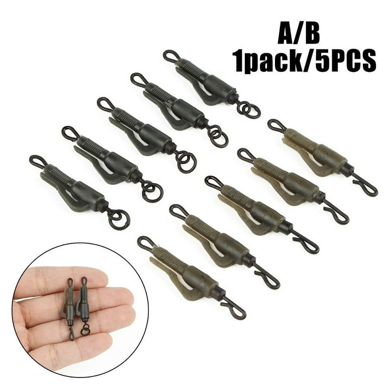 5Pcs/pack Lead Clips & Tail rubbers Cone Carp Fishing Tackle Kit Rig  Accessories 