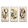 thumbnail image 2 of Designart "Minimalist Multi-Shape Art in Pastel I" Modern Framed Wall Art Set Of 3 - Green Abstract Minimalism Frame Gallery Wall Set For Home Decor, 2 of 6