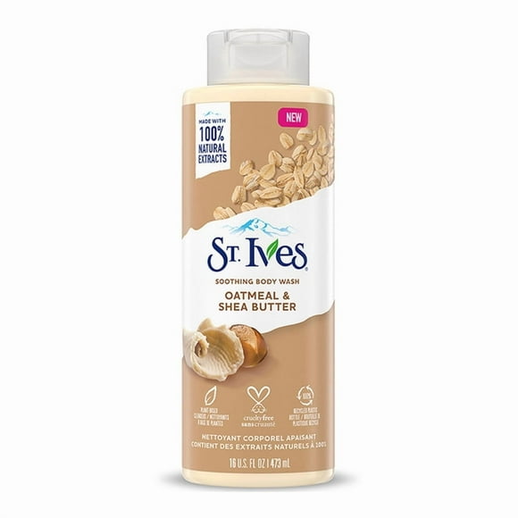 Jabón de cuerpo St. Ives en gel de avena y manteca de karité 473 ml