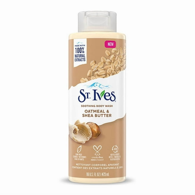 Jabón de cuerpo St. Ives en gel de avena y manteca de karité 473 ml