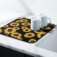 thumbnail image 3 of Washable Rubber Sunflower Dish Drying Mats for Kitchen Counter Home Large Coffee Bar Pad Accessories and Decor for Utensils Stemware 19.5''x12'', 3 of 6