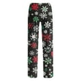 thumbnail image 5 of Mens Christmas Pajama Pants Big & Tall Sleep Lounge Pants Drawstring Holiday Xmas Pjs Bottoms Black, L, 5 of 7