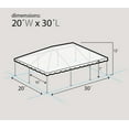 thumbnail image 3 of Party Tents Direct Weekender West Coast Frame Party Tent with Sidewalls, White, 20 ft x 30 ft, 3 of 8