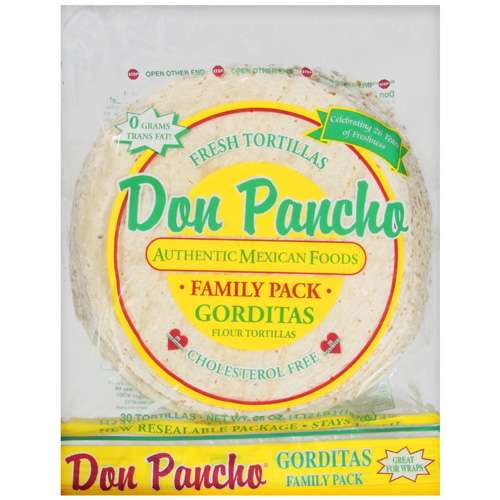 Don Pancho Gorditas 10" Flour Tortillas, 30 ct