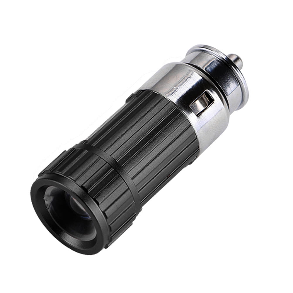 LED Car Cigarette Lighter Vechicle Charging Flashlight Torch LAMP