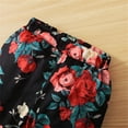 thumbnail image 6 of 2pcs Cute Newborn Baby Girls Floral Hoodie Sweatshirt Top + Pants Outfits Set 1-4 Year Old Girl Clothes,Black,18-24 Months, 6 of 7