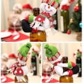 thumbnail image 5 of Funda para botella de vino de Navidad con abrazos Elfos navideños Muñeco de nieve Papá Noel, 5 of 5
