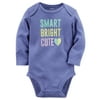 Baby Girl Carter's "Smart Bright Cute" Long Sleeve Bodysuit