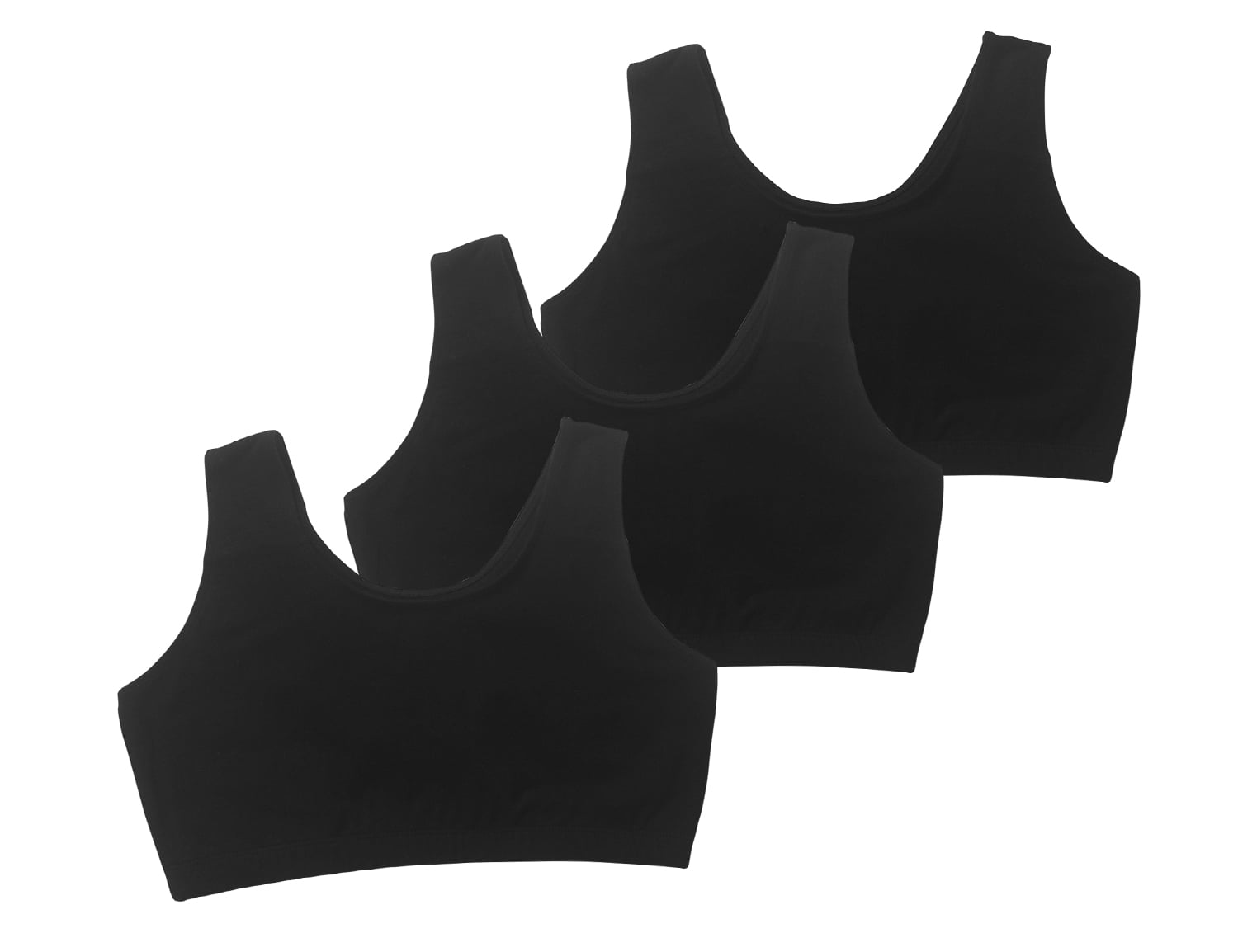 Matchstick Women Cotton Sports Bras Plus Size Wireless Bralette Top, 3