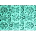 thumbnail image 1 of Ahgly Company Indoor Rectangle Abstract Turquoise Blue Contemporary Area Rugs, 5' x 7', 1 of 4