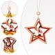 thumbnail image 4 of Colgante navideño con estampado de madera ANGGREK 12 Uds Santa copo de nieve para decoración, 4 of 8