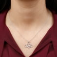 thumbnail image 3 of Rosec Jewels Natural Diamond Heart and Infinity Necklace for Women - with Chain - HI-SI Quality - Ready to Gift for Valentines, 925 Sterling Silver, 3 of 7