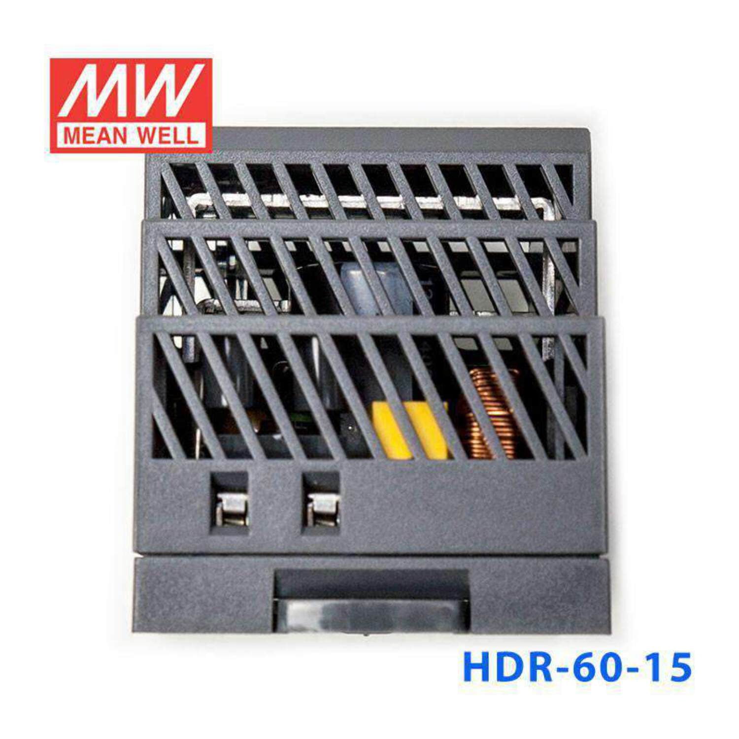 Mean Well HDR-60-15 Ultra Slim Step Shape Power Supply 60W 15V - DIN Rail