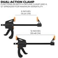 thumbnail image 5 of 4-Pack 6-Inch Quick-Release Bar Clamps & Spreaders – Heavy Duty Trigger Clamp for Woodworking, DIY & Repairs, 5 of 8