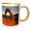 Yellow/White, variant on 3drose, Delicate Arch Sunset at Arches Natural Park, 11oz Two-tone Red Mug