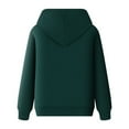thumbnail image 3 of Chandail à Capuchon Homme Automne Sweat à Capuche Solide avec Poche Manches Longues Vert m, 3 of 4