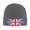 Deep Heather, variant on British Flag Beanie Hat Knit Hat Skull Cap for Men Women Winter Hat Black