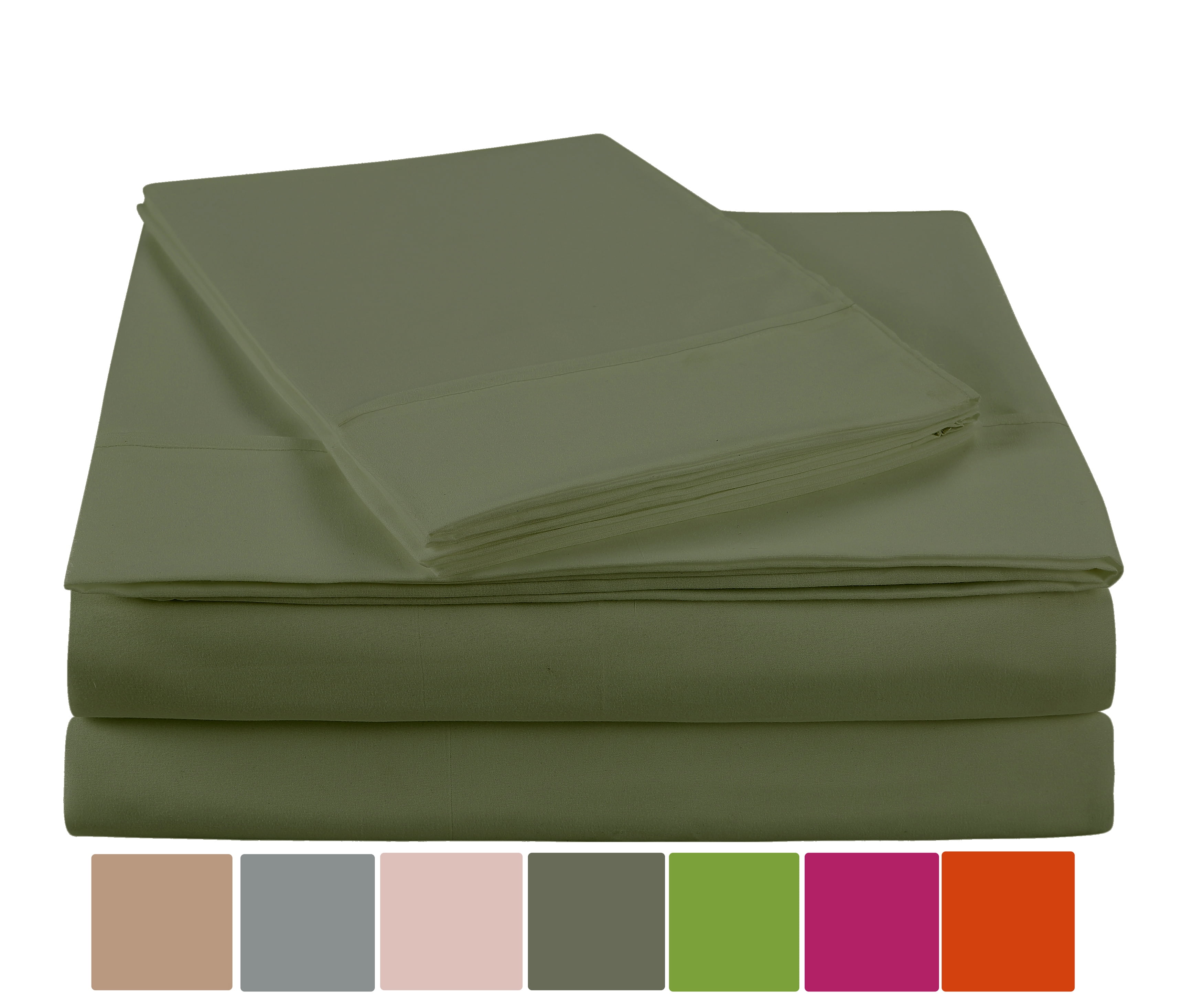 NC Home Fashions EHF ultra soft microfiber solid sheet set, Twin, Deep