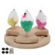 thumbnail image 3 of Juguete para gatos, plato giratorio de madera, juguete para gatos con ratones de peluche y hierba gatera para ejercicio de juego de gatitos, 3 of 8