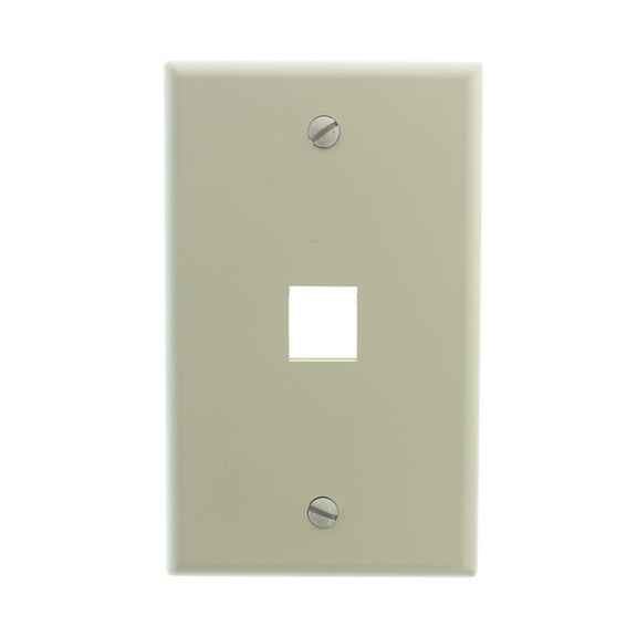 Leviton Almond Quickport 1-Port Wallplate 41080-1AP