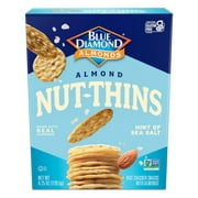 Blue Diamond Almonds Nut-Thins, Hint of Sea Salt, Snack Crackers, Gluten-Free, 4.25oz