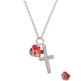 thumbnail image 2 of Delight Jewelry Resin Orange Fish Everlasting Love Engraved Cross Zoey Necklace, 28", 2 of 4