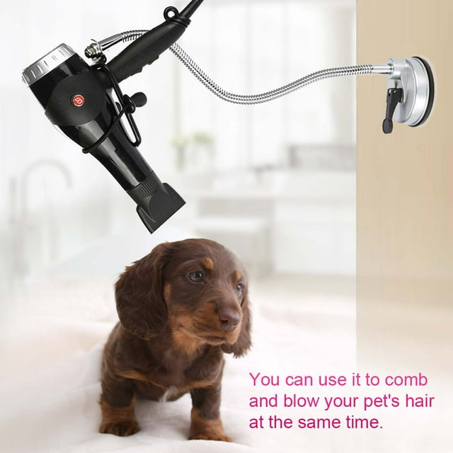 Soltorista de Soplado, 360 Grados Handas Giratorias Secrador de Cabello Libre de la Pared Secador de Cabello Soporte Con Una Fuerte Taza de Succio para en SECAR EL CABELLO Y