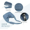 thumbnail image 2 of YOUI-GIFTS Denim Hobo Bags for Women Retro Jean Shoulder Bag Casual Jean Tote Handbags Vintage Satchel Bags for Teen Girls, 2 of 7