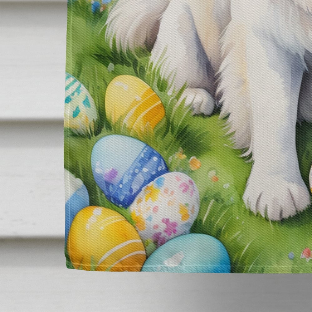 Great Pyrenees Easter Egg Hunt House Flag 28 in x 40 in