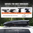 thumbnail image 2 of Vevor CDXLXHS11LFYIFFORV0 11 cu. ft. Rooftop Cargo Carrier Luggage Storage Box ABS for SUVs Cars, 2 of 10