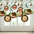 thumbnail image 3 of Big Dot of Happiness Forest Hedgehogs - Woodland Birthday Party or Baby Shower Hanging Decor - Party Decoration Swirls - Set of 40, 3 of 8