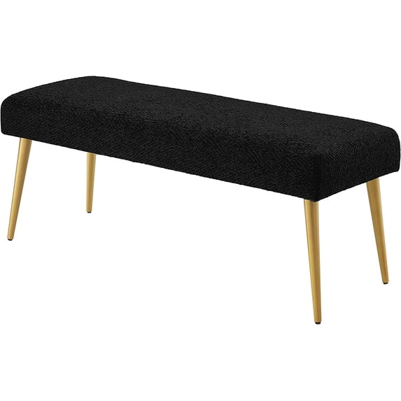 ZXNYH Upholstered Bench, 48" W, Emerald - Frame