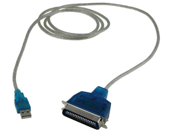 Câble Imprimante IEEE1284 - Mâle 25 Broches Vers Centronic 36 Broches Mâle - Longueur 2 Mètres - Pour Anciennes Imprimantes Parallèles - 9