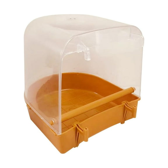 Bird Bath for Cage Bird Bathtub Bird Cage Feeding Container Bird Cage Waterer Bird Cage Accessories Parrot Bath Tub for Cockatiel Parrots