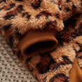 thumbnail image 3 of Yidarton Leopard print dog clothes comfortable padded thick pet clothes puppy Teddy pet round neck fleece coat Brown, 3 of 7