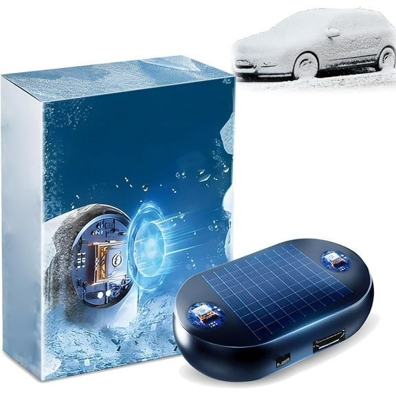 2026 New Antifreeze Electromagnetic Car Snow Removal Device, Solar Drive Anti-Freeze Electromagnetic Car Snow Removal Device, Portable Molecular Interference Instrument for Ice and Snow Scraping